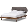 thumbnail image 1 of Baxton Studio Penelope Tufted Full Platform Bed in Gray, 1 of 7