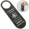 thumbnail image 1 of Greenadscape De Puerta En Cuero Negro Para Sala De Conferencias Uso Doble Lado Do Not Disturb, 1 of 7
