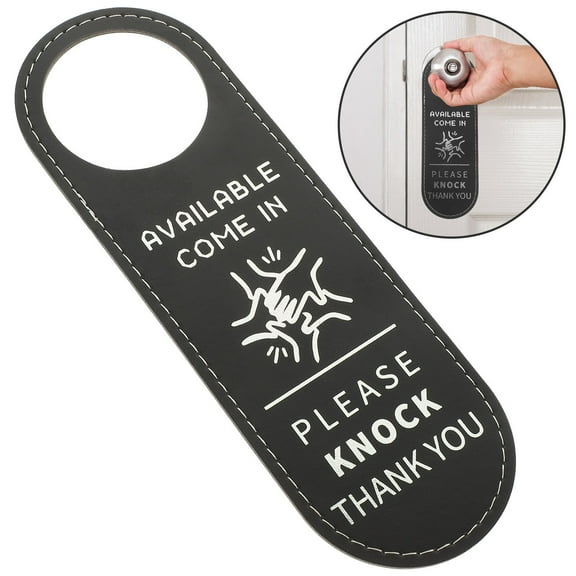 WHAMVOX FRCOLOR Door Hanger Sign Double Side Signs for Conference Room Please Knock Do Not Disturb 1 Set