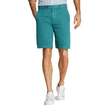 New Brooks Brothers Mens Garment-Dyed 10" Green Teal Bermuda Shorts (36)