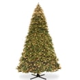 thumbnail image 4 of National Tree Company 16 ft. Pre-Lit Feel Real® Artificial Downswept Douglas® Fir Christmas Tree, Green, Dual Color® Lights, LED, Foot Switch, 10 Functions, Includes Stand, 4 of 5