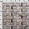 thumbnail image 3 of oneOone Rayon Dark Beige Fabric Geometric Sewing Craft Projects Fabric Prints By Yard 56 Inch Wide, 3 of 5