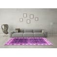 thumbnail image 3 of Ahgly Company Indoor Rectangle Abstract Purple Modern Area Rugs, 8' x 12', 3 of 4