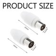 thumbnail image 5 of TV Antenna Coaxial Connector Coupler, Satellite Coaxial Cable Adapter Antenna Connector Antenna Cable Connector 2 x Male 2 x Female Set for Coaxial, 5 of 5