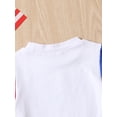 thumbnail image 5 of Coduop Infant Baby Independence Day Outfit Short Sleeve T-Shirt and Shorts 2Pcs Set for 4th of July, 5 of 8