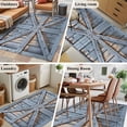thumbnail image 5 of Area Rugs for Living Room 4x6 Ft, Farmhouse Wood Grain Non Slip Area Rugs for Kitchen Bedroom Entryway, Vintage Country Barn Gate Textured Washable Carpet Runner Rug Floor Mats for Bedroom, 5 of 8