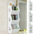thumbnail image 1 of Leodye Bathroom Shelf 3-Tier Wall Mount Storage Rack Multifunctional Adjustable Layer Free Standing Over Toilet Utility Shelves Living Room Kitchen, 1 of 6