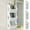 🔥 White_Base#1615, variant on Three Layer Wall Mounted Bathroom Storage Rack | PVC Organizer Shelf White | Space Saving 3-Tier Design | Hanging Rings & Hollow Ventilation | Bathroom Laundry Kitchen | 45x10x12cm
