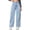 Blue, variant on Women's High Waisted Denim Flared Pants Slim Fitting Butt Lifting Casual Straight Leg Jeans with Pockets Comfortable Stretchy Trousers, Black XS