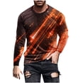 thumbnail image 1 of Blusas y camisas de manga larga y cuello redondo para hombre, camisetas casuales con estampado de moda y cuello redondo, blusas de licra de manga corta para hombre., 1 of 4
