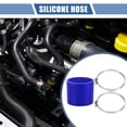 thumbnail image 2 of Unique Bargains 1 Set 80mm 3.15" ID 76mm 2.99" Length 0° Blue Car Silicone Hose with Clamps, 2 of 7