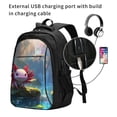 thumbnail image 2 of Disketp Pond Cute Axolotl Mochila de Viaje Estampada para Laptop con Puerto de Carga USB, Mochila Impermeable para Computadora – Regalo para Hombres y Mujeres, 2 of 7