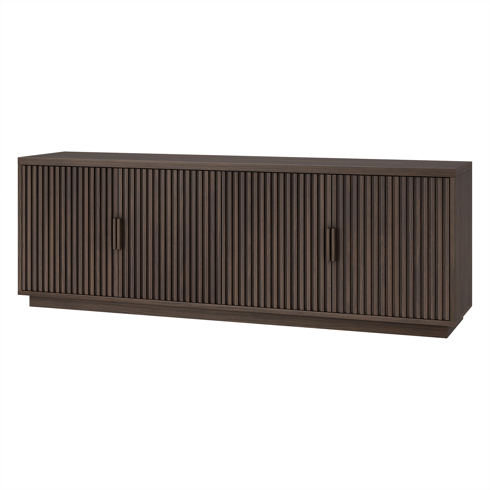 Mero Rectangular TV Stand for TV's up to 75" in Alder Brown