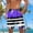 Dark Blue, variant on Men's Swim Trunks Athletic Hawaii Bathing Quick Dry Striped Printed Drawstring Elastic Waist Beach Shorts with Pockets Blue L