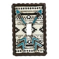 thumbnail image 2 of Set Of 2 Western Crossed Turquoise Arrows Wall Single Toggle Switch Plate, 2 of 5