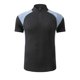 thumbnail image 3 of Tops para hombre, blusas y camisas de cuello redondo y manga corta para hombre, camiseta de manga corta de goma sin costuras de secado rápido de color liso de seda de hielo para hombre, camiseta de ve, 3 of 4