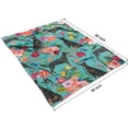 thumbnail image 4 of Doberman Dog Pattern with Pioneer Flower Blanket,Comfortable Soft Lamb Wool Throw Blanket,All Season,Warm Lightweight Blankets for Sofa Bed Couch Living Room Chair,60"x80", 4 of 4