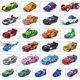 thumbnail image 3 of Tres generaciones de coches de carreras Racing Party Lao Mo Portuguese Black Samurai Buster Alloy Model Toy Car, 3 of 6
