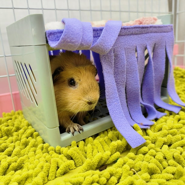 Intime Hide House Bed Tassel Door Curtain Soft Comfortable Washable Small Animals Cage Accessories For Guinea Pig Other 22 X 17