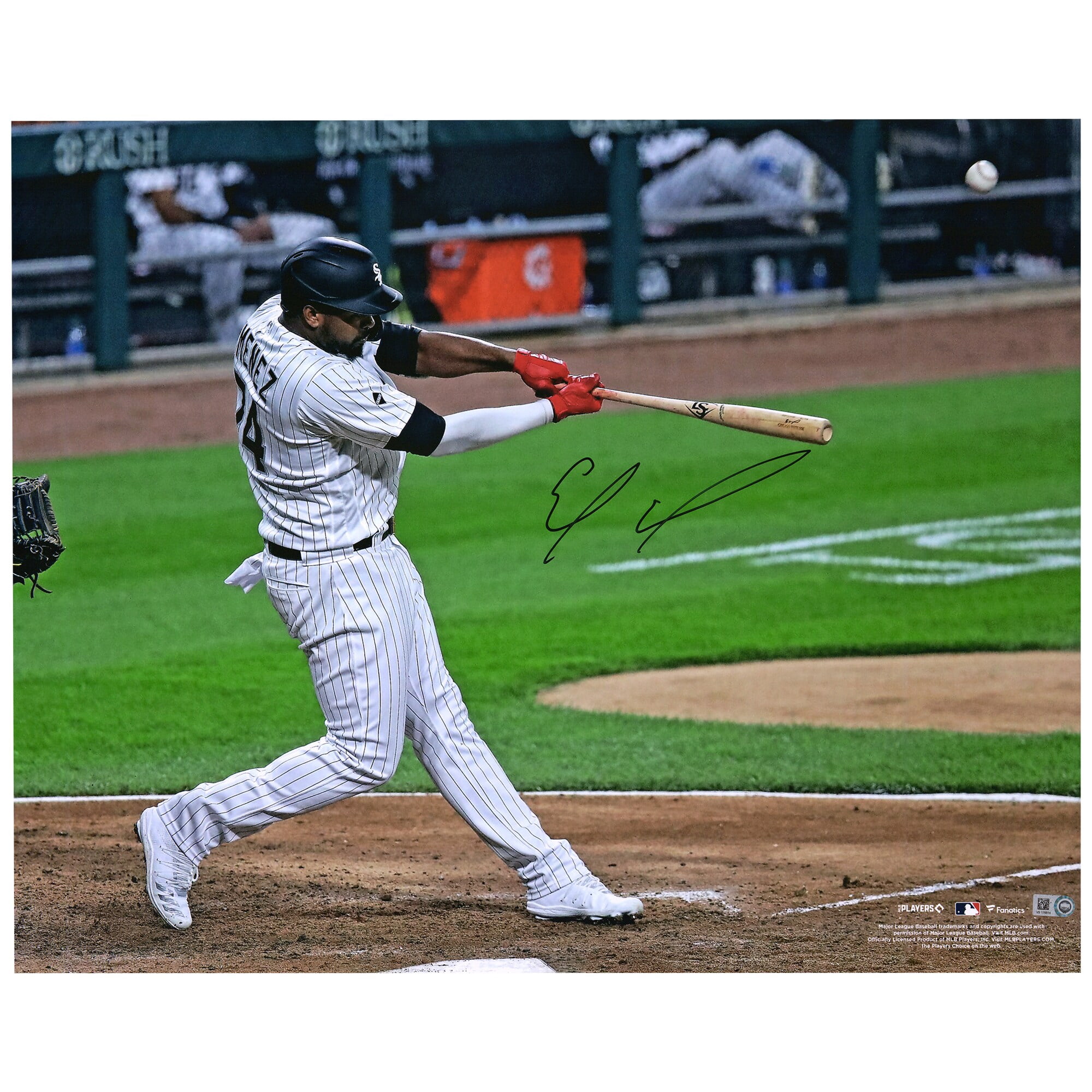 Eloy Jimenez Chicago White Sox Autographed 16 x 20 Hitting Photograph 