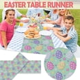 thumbnail image 1 of TIMIFIS Easter Bunny Easter Table Runner , Seasonal Spring Flowers Holiday Kitchen Dining Table Runner for Home Party Decor, 1 of 7