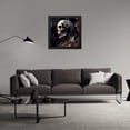 thumbnail image 3 of Stephen Chambers 20x20 Black Modern Wood Framed Wall Art Titled - Skull 37, 3 of 6