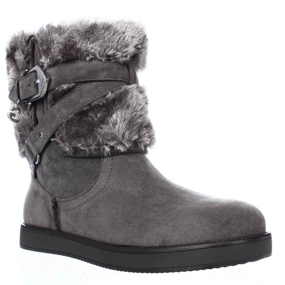 GUESS - Womens G by GUESS Alixa Fuzzy Lined Pull On Short Winter Boots ...