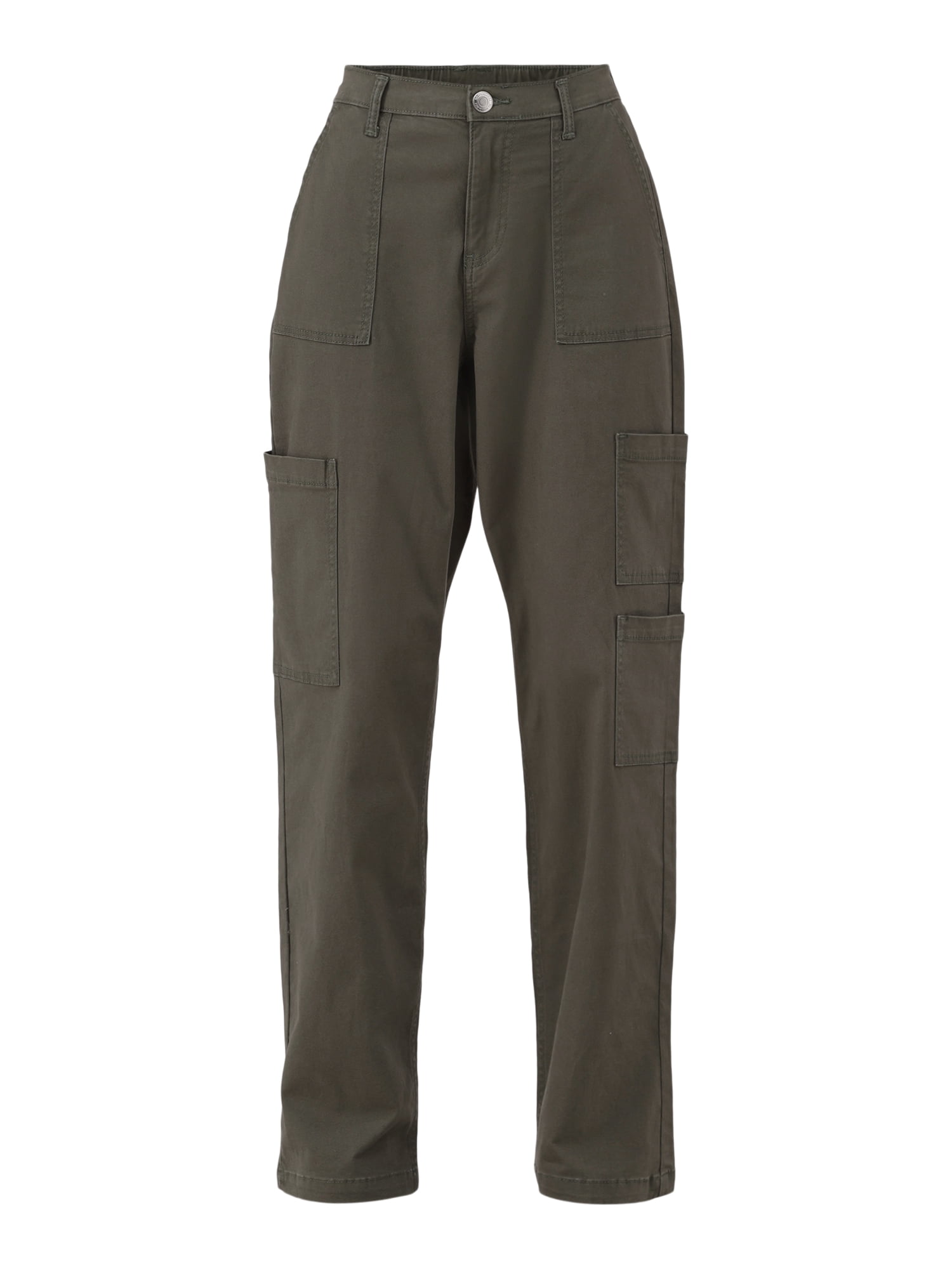 No Boundaries Wide Leg Cargo Pants, 31'' Inseam, Women's