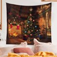 thumbnail image 4 of Tapiz con temática navideña, tapiz pequeño para colgar en la pared con diseño navideño, manta de pared, para dormitorio, sala de estar, 4 of 5