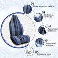 thumbnail image 3 of Unique Bargains 7pcs Universal Car Blanket Durable Bucket Seat Cover Protector Multicolor for Auto, 3 of 6
