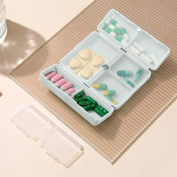 Sentmoon Airtight Vitamin Organizer Large Vitamin Dispenser Supplement Organizer 7 Compartments For A Week's Worth Of Needs For Outdoor Traveling Deals of The Day