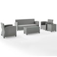 thumbnail image 4 of Crosley Bradenton 5 Piece Wicker Patio Sofa Set in Gray, 4 of 10