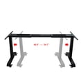 thumbnail image 2 of Caesar Hardware AB3-Legs Electric Adjustable Height Sit Standing Desk Frame Only - 3-Stage Extended Range Frame with Memory Preset Handset Controller - Desk Top Not Included (Black), 2 of 3