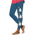 thumbnail image 2 of Tnhcen Women's Halloween Print High-Waisted Yoga Pants Cute Ghost Pattern Workout Leggings Milk Fleece Fitness Tights S-2XL Multiple Colors Available, 2 of 4