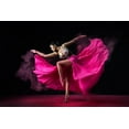 thumbnail image 2 of Suharini, Mieke 24x17 Gold Ornate Wood Framed with Double Matting Museum Art Print Titled - Dancing Pink, 2 of 4