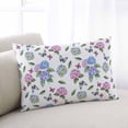 thumbnail image 2 of Pink Blue Hydrangea Throw Pillow Cover 20 x 26 Inch Decorative Pillow Cover Pastoral Watercolor Botanical Flowers Lumbar Pillowcase Seasonal Rectangle Cushion Case for Couch Sofa Bed Living Room, 2 of 7