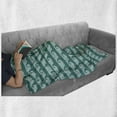 thumbnail image 5 of Nautical Soft Flannel Fleece Throw Blanket, Cartoon Design Swirling Ocean Waves Flow in Pastel Colors Print, Cozy Plush for Indoor and Outdoor Use, 50" x 70", Teal and Pale Seafoam, by Ambesonne, 5 of 5