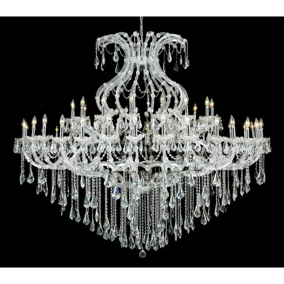 Elegant Lighting Maria Theresa 49 light Chrome Chandelier Clear Royal Cut Crystal