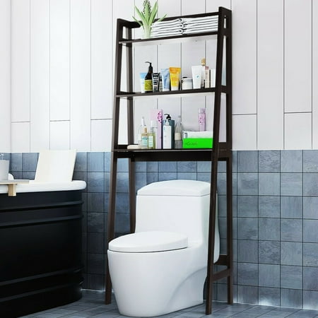 Gymax 3 Shelf Over The Toilet Storage Rack Bathroom Organizer Space Saver Brown Canada Gymax 3 Shelf Over The Toilet Storage, Bathroom Over The Toilet Cabinets Canada