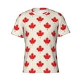 thumbnail image 3 of Naloa Happy Canada Day Men's T-Shirt Sport T-shirt Men's Basic Tee Casual Men's Shirt, Round Neck, Short Sleeves - X-Large, 3 of 5