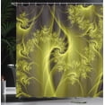 thumbnail image 3 of Ambesonne Abstract Shower Curtain, Swirling Floral Lines Art, 69"Wx75"L, Avocado Green, 3 of 4