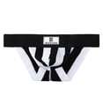 thumbnail image 5 of Ropa interior para hombre, ropa interior sexy de horquilla alta, calzoncillos clásicos de color degradado con canalé para hombre, 5 of 5