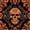 Black Brown Orange, variant on Erosebridal Retro Western Skull Twin Bedding, Mandala Damask Bedding Comforter Set, Black Brown, Black Reversible, 7pcs