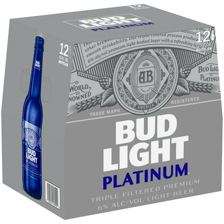 bud light platinum 174 12 pack 12 fl oz bottles bud light platinum font