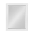 thumbnail image 7 of DesignOvation Bosc Framed Decorative Rectangle Wall Mirror, 22 x 28, White, Transitional Rectangular Vanity Mirror for Use as Bathroom Mirror for Over Sink or Refined Entryway Mirror, 7 of 7