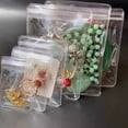 thumbnail image 3 of Transparent PVC Jewelry Organizer Package Bags Clear Anti-Oxidation Bag Earring Necklace Storage Holder Self Sealing Pouch 13X13cm 10pcs, 3 of 6