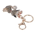 thumbnail image 3 of Llavero De Cristal, Duradero, Sin Desvanecimiento, Llavero De Zorro Pequeño, Aplicación Amplia, Aleación De Zinc Para Bolso ANGGREK Keychain Rings, 3 of 8