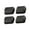 square black, variant on 4 Pack Stackable Furniture Lifters for Sofa Bed Table Legs, Adjustable Height, Anti-Slip Base, Easy Assembly