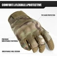 thumbnail image 2 of Outdoor Sports Training Gloves for Men Full Finger Protection Airsoft Paintball Wark Gloves Durable Touch Screen Safety Gloves for Camping Climbing Cycling, 2 of 12