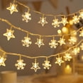 thumbnail image 5 of hengsof 4.9FT LED Light String Mixed Star & Snowflake Designs Colorful Decorative Lights for Tree Trimming Mantel Windows Ideal for Christmas, 5 of 6